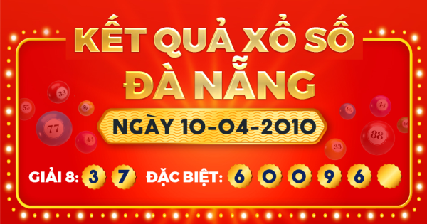 Kết quả xổ số Đà Nẵng ngày 10/4/2010