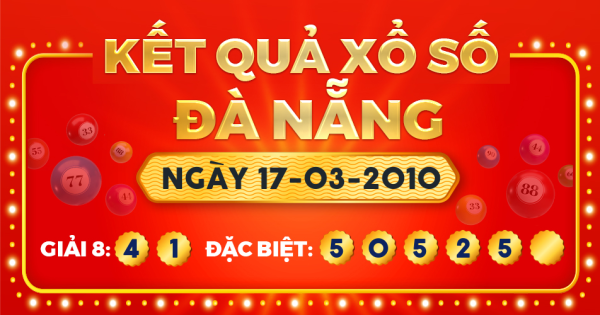 Kết quả xổ số Đà Nẵng ngày 17/3/2010
