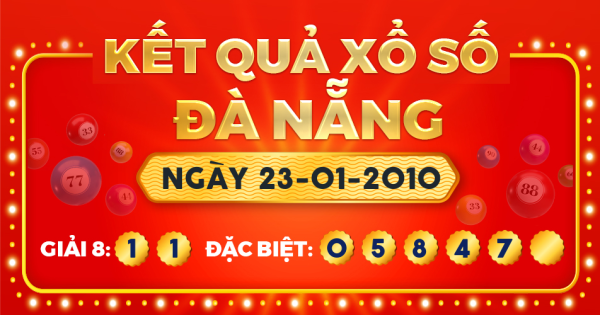 Kết quả xổ số Đà Nẵng ngày 23/1/2010