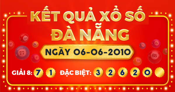 Kết quả xổ số Đà Nẵng ngày 6/6/2010